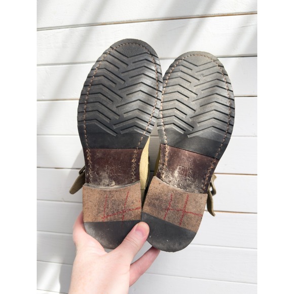 Frye Green Veronica Moto Biker Slouchy Boot Women's 6 Engineer 70586 Suede - Picture 6 of 6